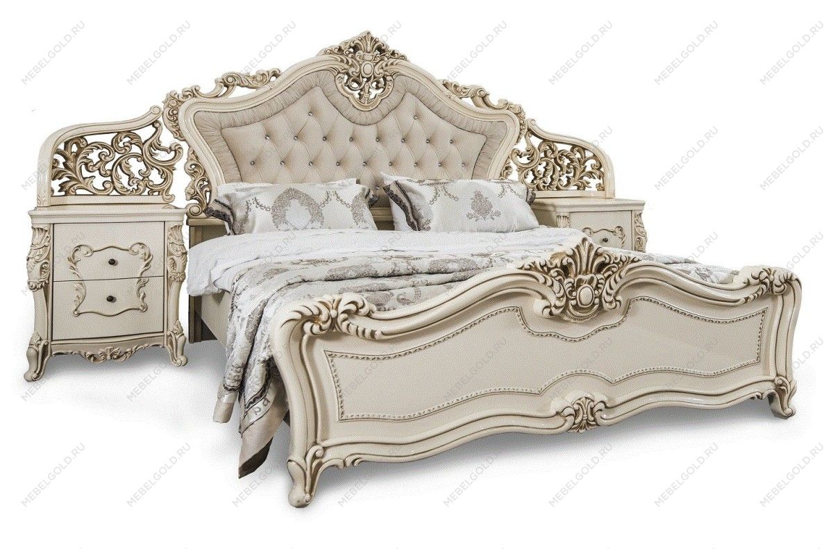 Кровать Джоконда 160х200 см крем глянец | изображение 2