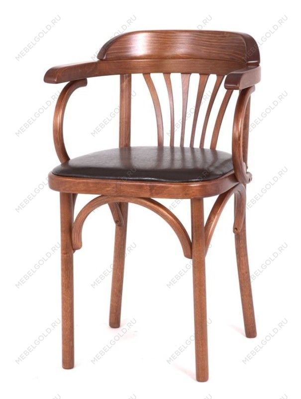 Стул Михаэль мягкий (средний тон, кожзам коричневый) | изображение 5