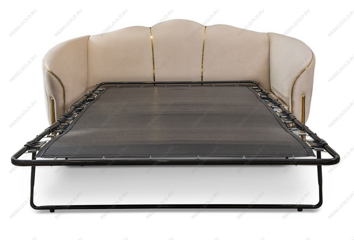 Диван Лара 3х местный бежевый золото | изображение 3