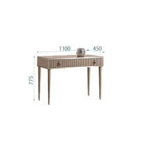 Стол туалетный Римини СОЛО (Мокка/Серебро) РМСТ-1(s)