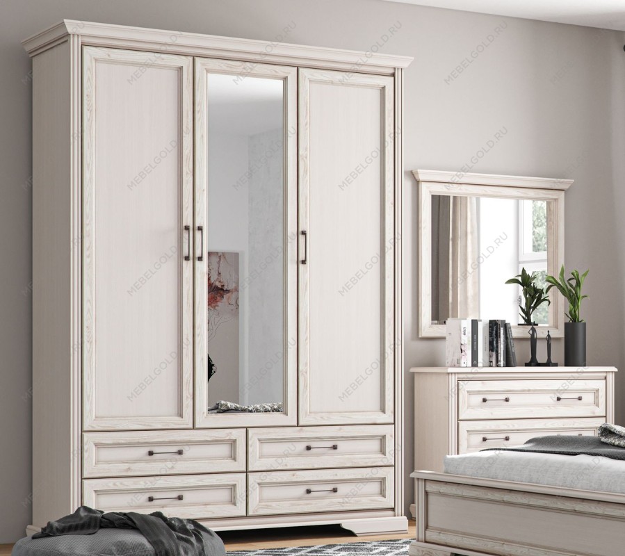 Шкаф Стилиус SZF3D4S (Лиственница сибирская) | изображение 2