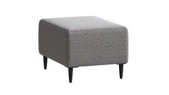 Пуф Киркас светло-серый, рогожка - Выставка Лобня