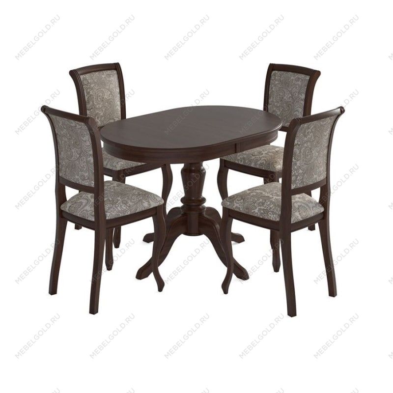 Стол Ларго (Темный орех /шпон Дуб) | изображение 2