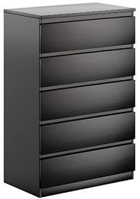 МАЛЬТА комод ИКЕА / IKEA 5 ящиков 80х121 Дуб Венге