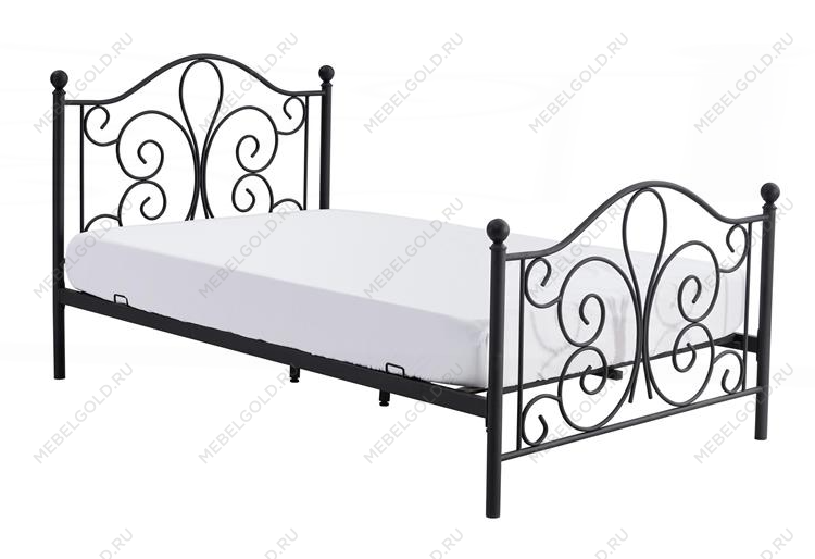 Кровать HALMAR PANAMA (черный) 120/200