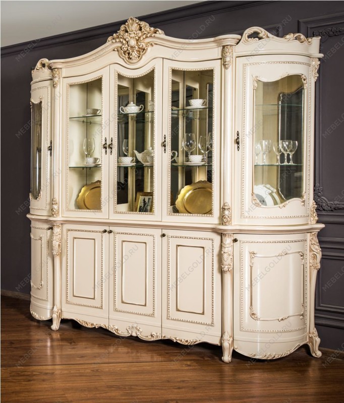 Сервант Джоконда 4-ств крем глянец | изображение 9