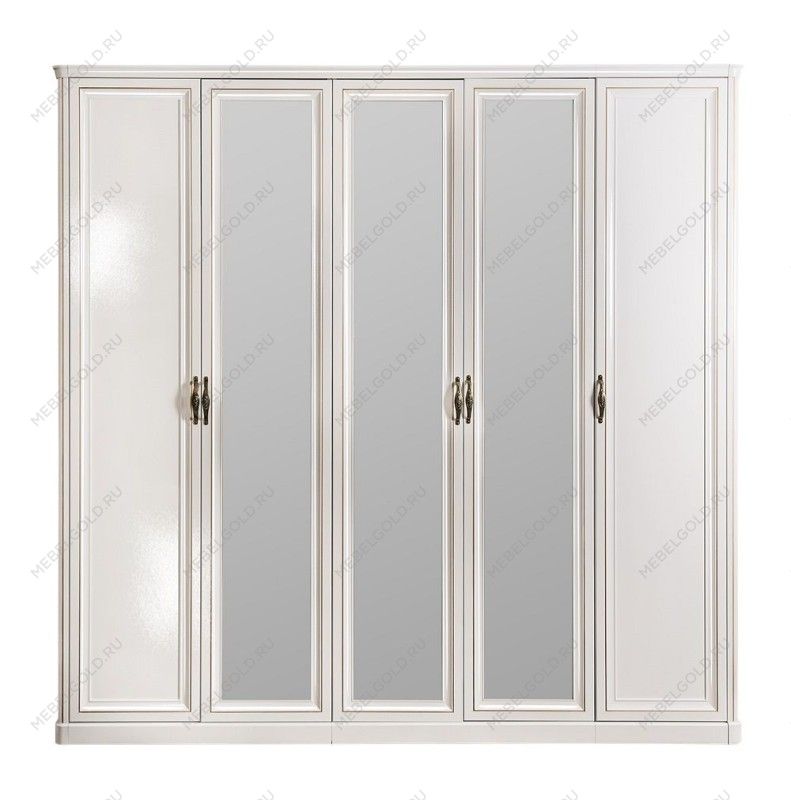 Шкаф Натали 5-дверный белый глянец | изображение 1