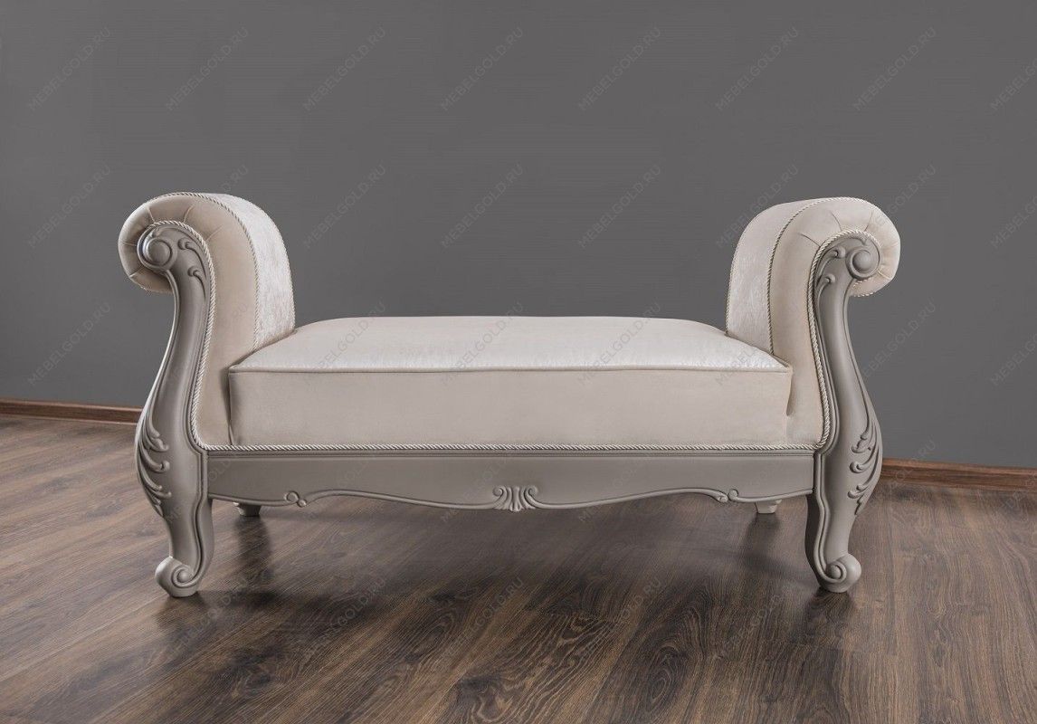 Оттоманка Мокко с двумя подлокотниками серый камень | изображение 3