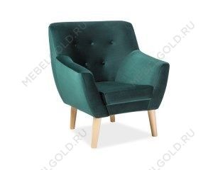 Кресло Signal NORDIC 1 Velvet Bluvel 78 (зеленый)