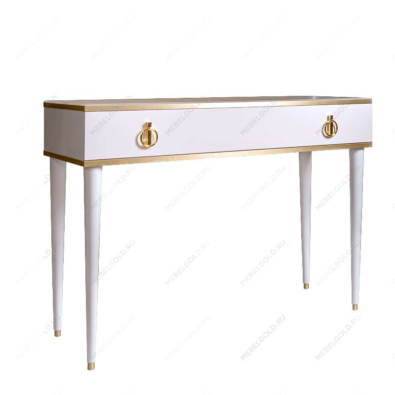 Стол туалетный Римини (Белый/Золото) РМСТ-1