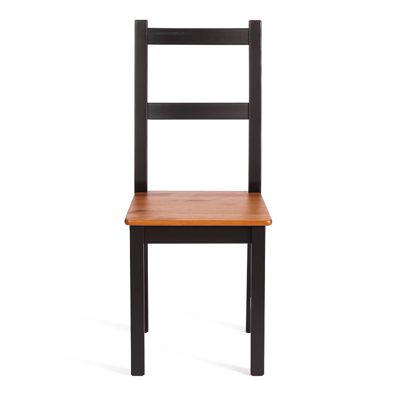 Стул Соната/Sonata chair, массив сосны, 41х50х95 см, антик/чёрный | изображение 4