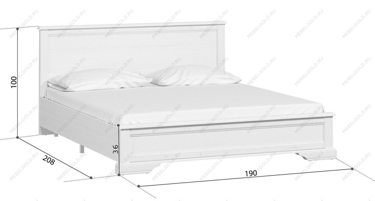 Кровать Стилиус LOZ180х200 (Лиственница сибирская) | изображение 2