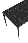 Стол DT-2010 180x90 см, чёрная керамика/стекло | изображение 5