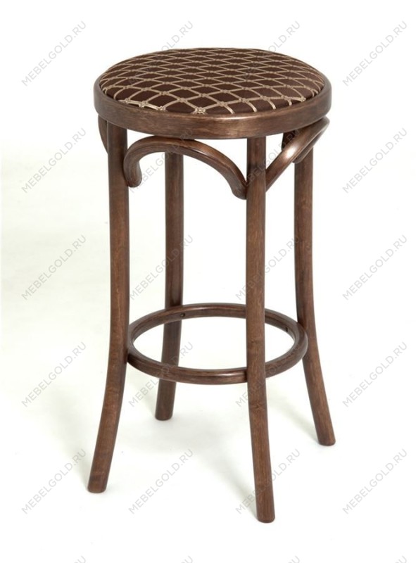 Табурет барный 650 Венский мягкий (темный тон, ткань 3 brown) | изображение 1
