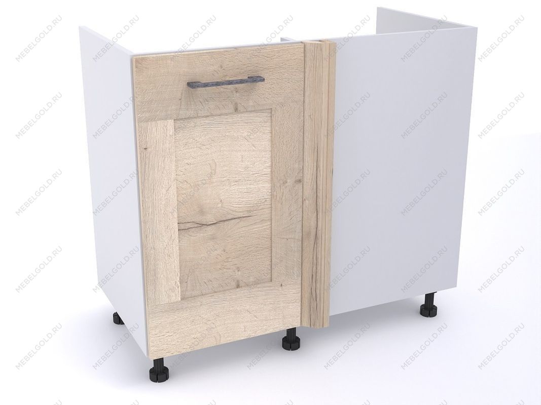 Стол под мойку угловой СМУ-100 левый, Дублин (900*470*820) Дуб галифакс белый, 21614