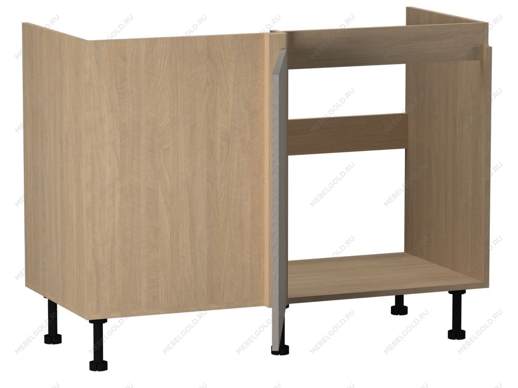 Стол под мойку угловой СМУ-120 правый, Женева (1154*534*870) Дуб Палермо/Серый камень , 22032 | изображение 1