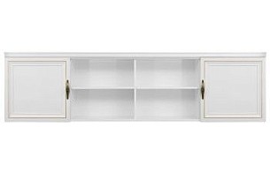 Секция навесная мост Натали белый глянец