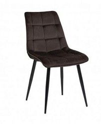 Стул Signal CHIC Velvet Bluvel 48 (коричневый/черный мат) 