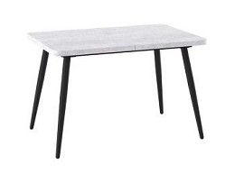 Стол раздвижной Бьерн (R)-120 (Серый сланец/Черный) 120(160)х80