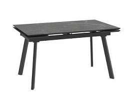 Стол с керамическим покрытием Chelsy (F)-140 (STONE BLACK ST CER/Черный)140(30+30)х85