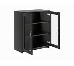 БРИМНЭС / СИРИУС тумба ИКЕА / IKEA 2 двери со стеклом 78х95 Дуб Венге | изображение 2