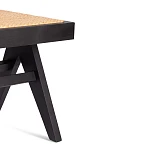 Стул LOKI, дерево вяз/ротанг, 51х44х86 см, черный | изображение 9