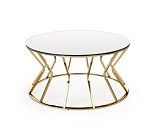 Стол журнальный Halmar AFINA (зеркало/золотой) | изображение 1