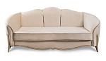 Диван Лара 3х местный бежевый золото | изображение 1