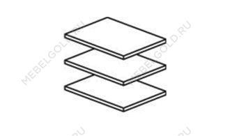 Полки для шкафа Патрисия 2-ств крем корень глянец