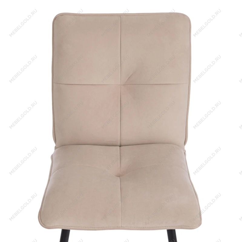 Стул обеденный Sweet, флок, бежевый/черный, 7, 46х55х88 | изображение 5