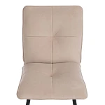 Стул обеденный Sweet, флок, бежевый/черный, 7, 46х55х88 | изображение 5