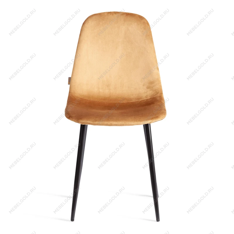 Стул BREEZE (mod. JSC-58), Велюр/металл, 44 х 53 х 86 см, brown (коричневый) HLR12 / черный | изображение 4