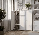 БРИМНЭС / СИРИУС тумба ИКЕА / IKEA 3 двери и 1 ящик 117х123 белая | изображение 4