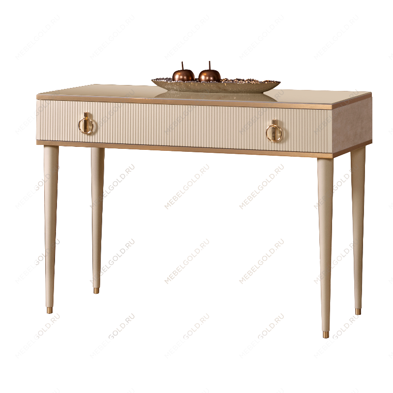 Стол туалетный Римини СОЛО (Латте/Золото) РМСТ-1(s)