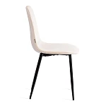 Стул BREEZE (mod. JSC-58), Велюр/металл, 44 х 53 х 86 см, beige (бежевый) HLR2 / черный | изображение 1