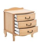 Тумбочка прикроватная Джульетта 3 ящ. (светлый дуб) | изображение 1
