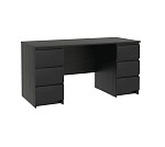 КАСТОР (KULLEN) стол письменный ИКЕА / IKEA 6 ящиков 151х65 Дуб Венге | изображение 3