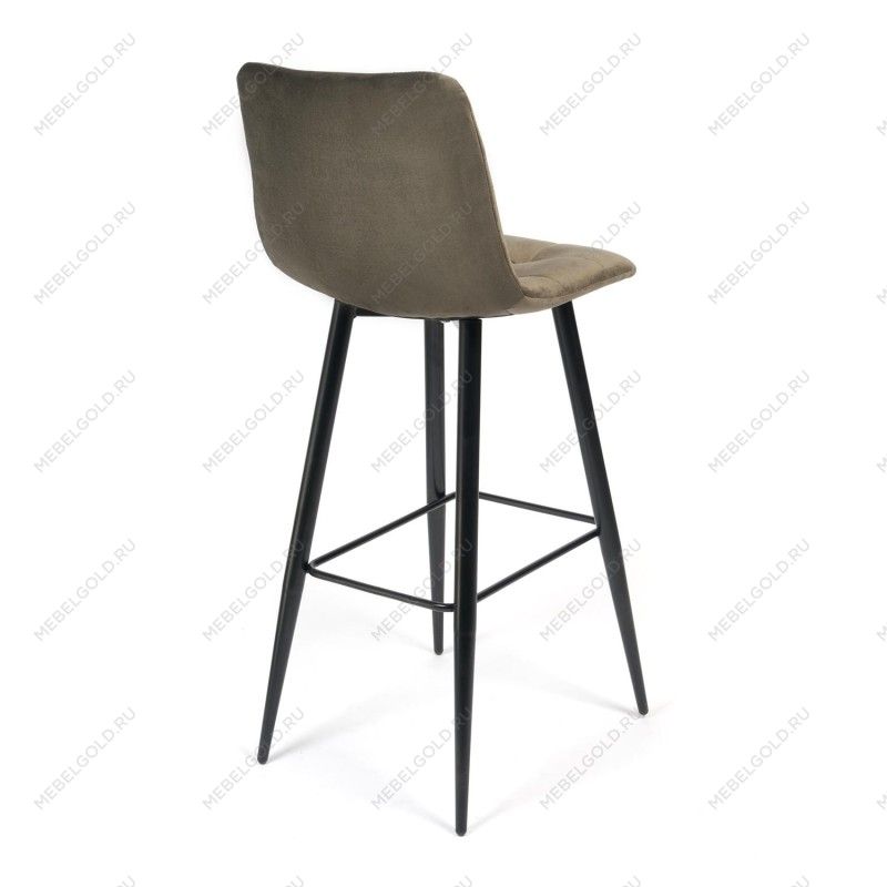 Стул барный CHILLY (mod.7095б) темно-серый barkhat 14/черный | изображение 2