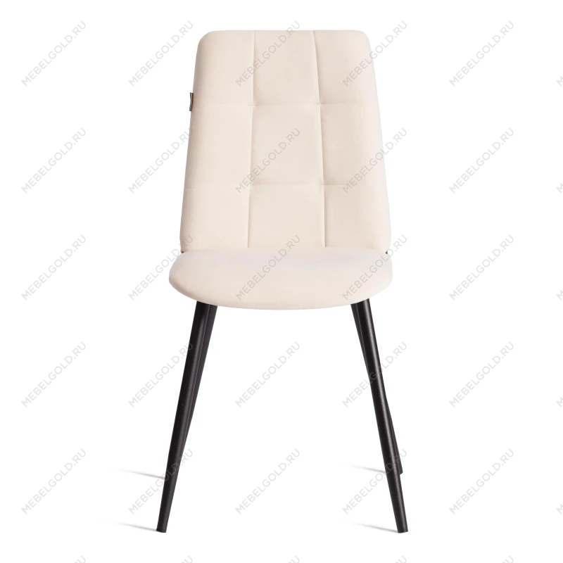 Стул обеденный Asti, TREND, велюр, молочный/черный, 4, 50х55х93 | изображение 4