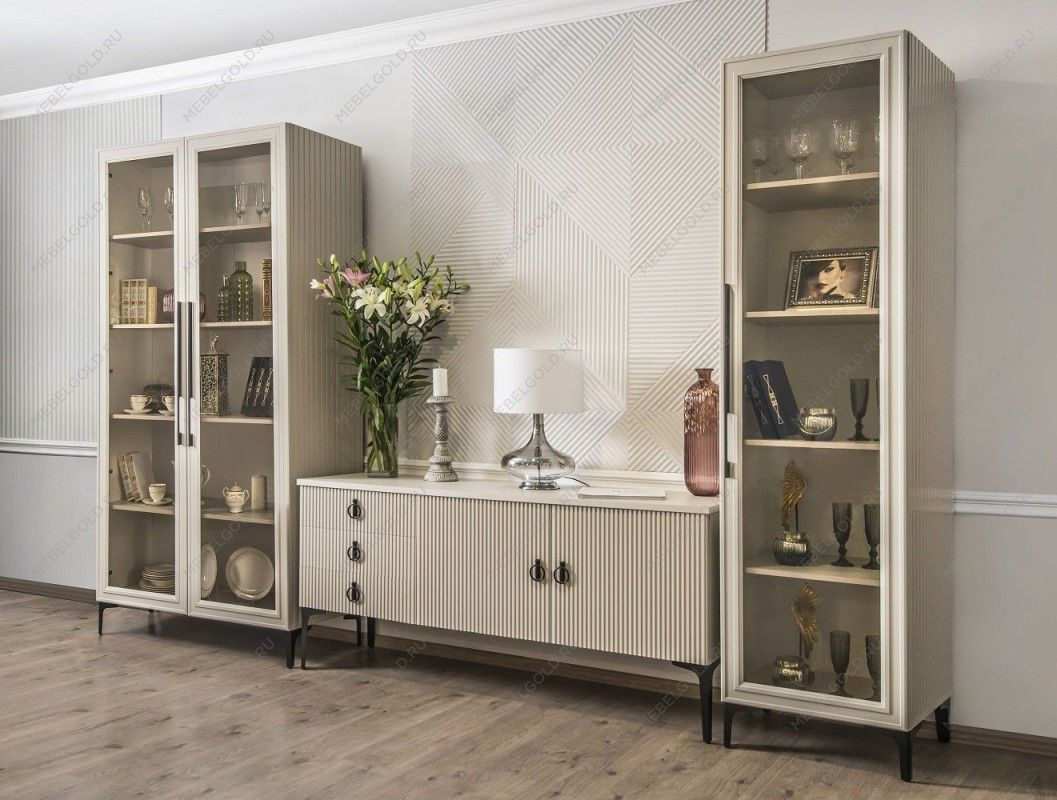 Гостиная Стелла 1+тв+2 светло серый камень | изображение 9