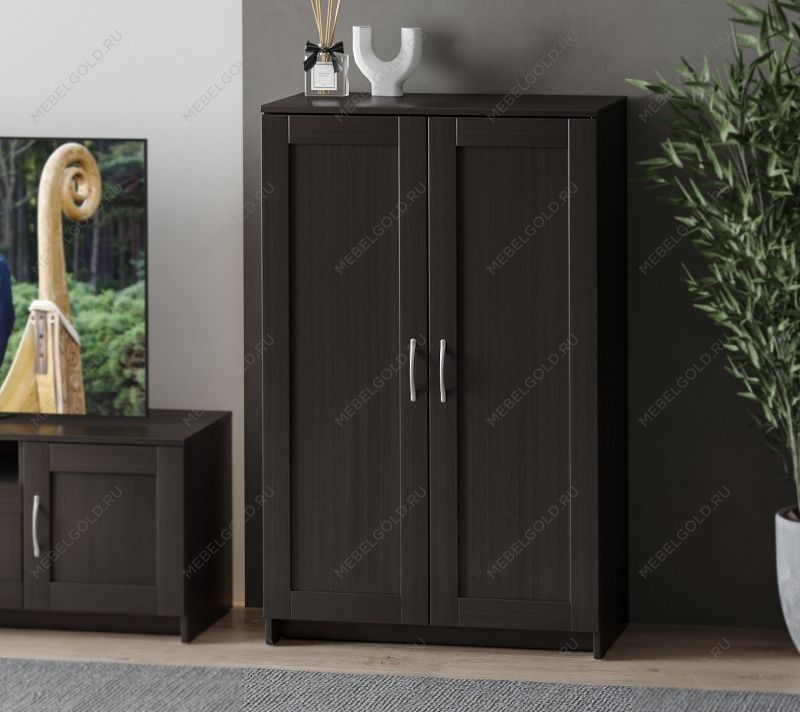 БРИМНЭС / СИРИУС тумба ИКЕА / IKEA 2 двери 78х123 Дуб Венге | изображение 4