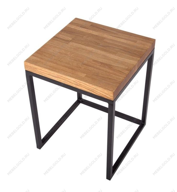 Стол кофейный Лайтборт Loft (Дуб/каркас чёрный) | изображение 2