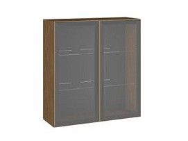 Шкаф 960 ШСТ-90 2-дверный, Фьюжн (900*317*960) Дуб Каселла коричневый/Золото, 27175