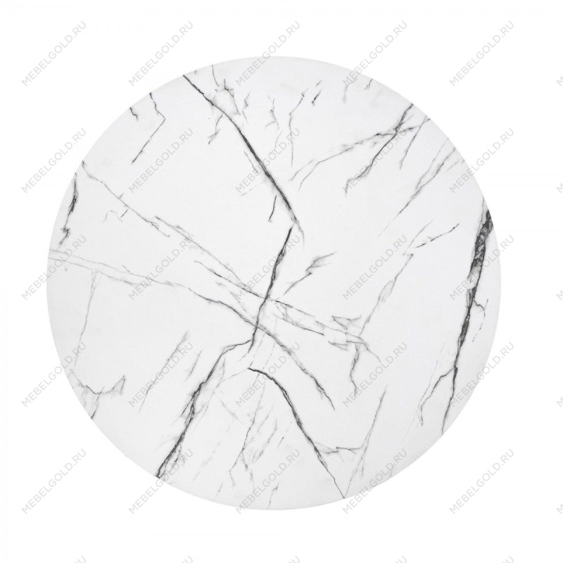 Стол журнальный Halmar ANTICA M (белый мрамор/черный) | изображение 3