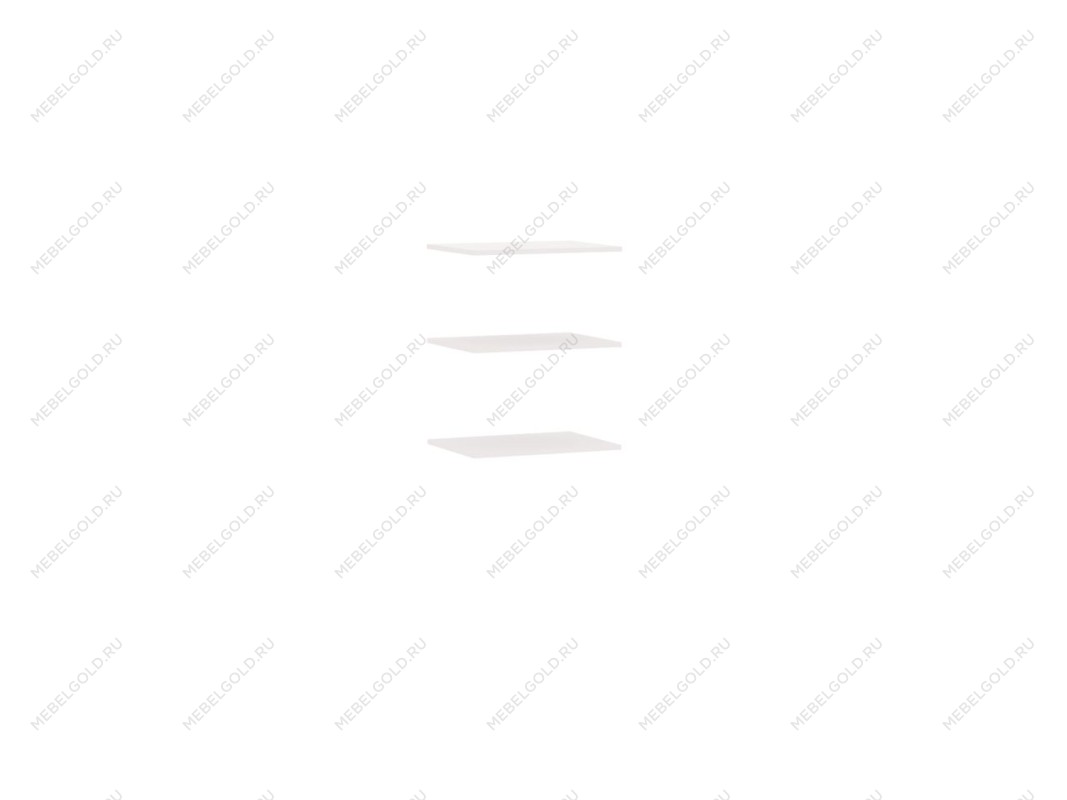 Доп.полки в шкаф для одежды 1, 2-дверный, Сиде (500*370*16) Белый, 32209
