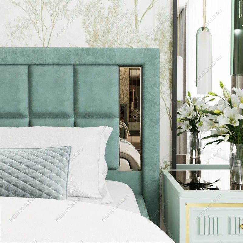 Кровать Замира 180x200 см оливковый | изображение 3