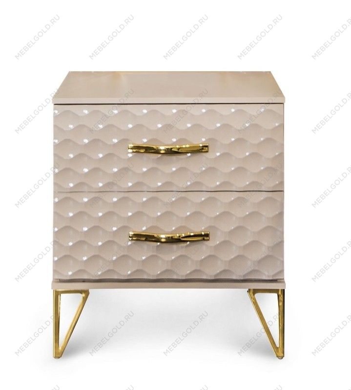 Тумба Лара бежевый глянец