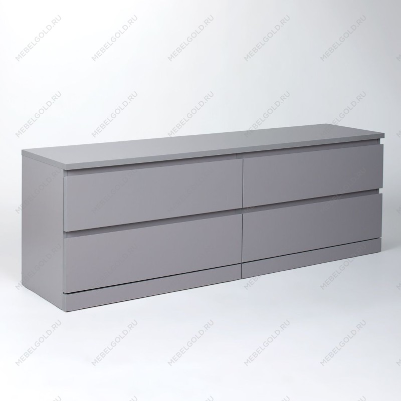 Центральный склад - МАЛЬМ / VARMA Комод ИКЕА / IKEA 4D 160х54х40, серый | изображение 1