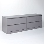 Центральный склад - МАЛЬМ / VARMA Комод ИКЕА / IKEA 4D 160х54х40, серый | изображение 1