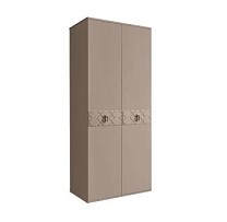 Шкаф 2-х дверный Bogemia Farfalle (Мокка/Хром) БМШ2/2(Fa)